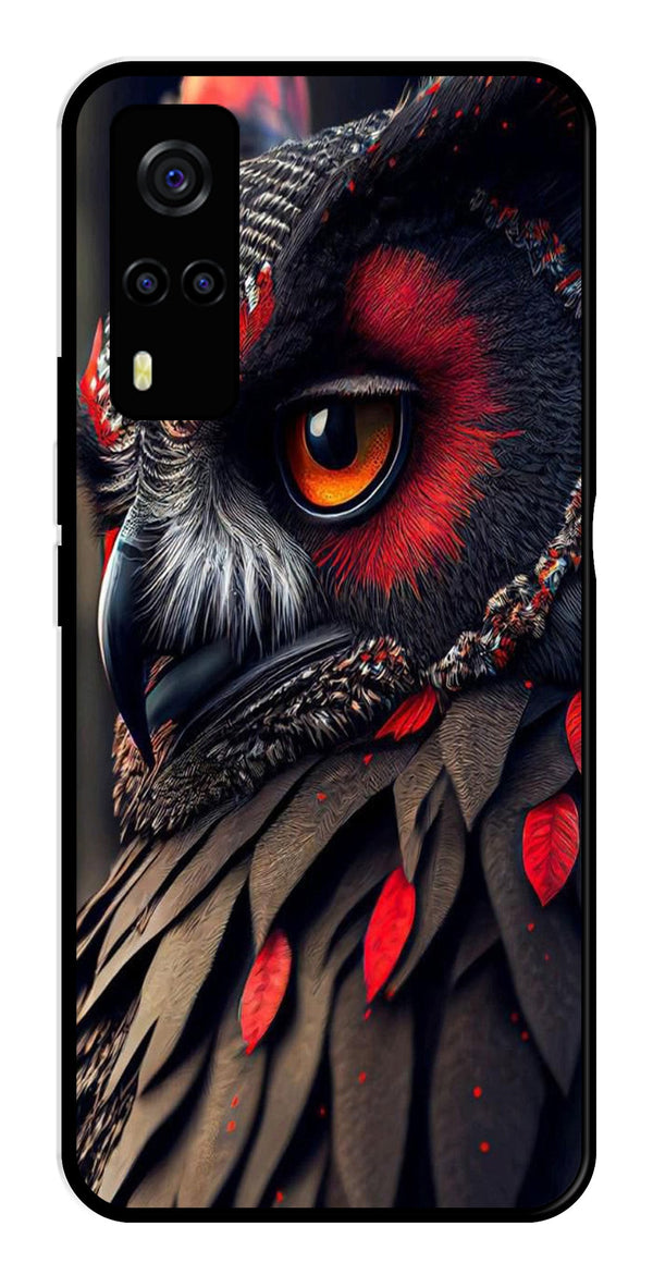Owl Design Metal Mobile Case for Vivo Y53s   (Design No -26)
