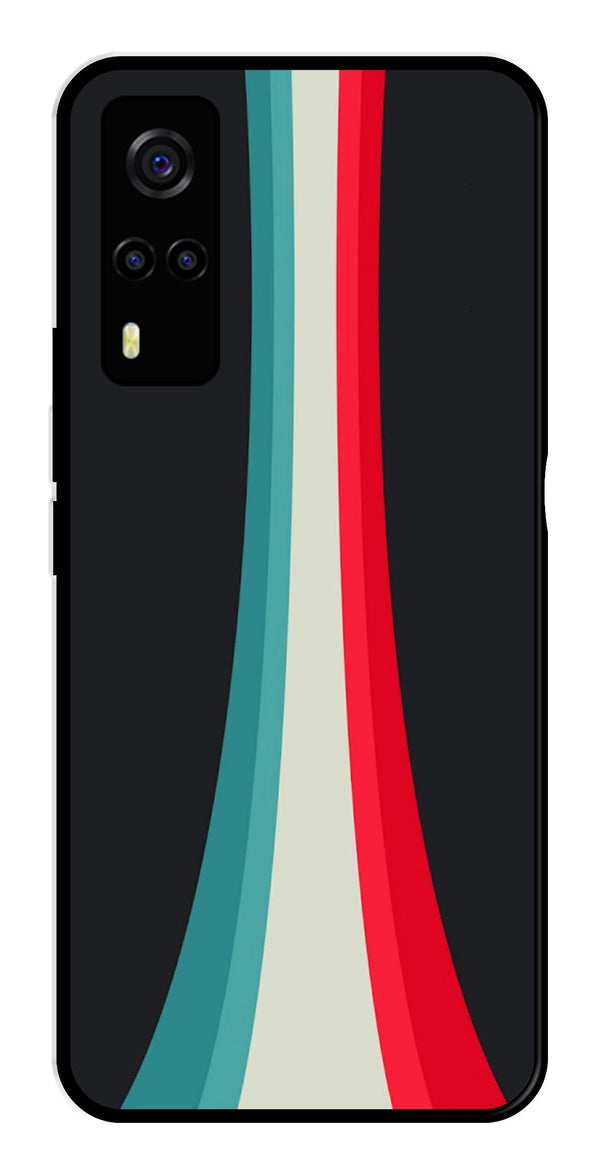 Modern Art Colorful Metal Mobile Case for Vivo Y53s   (Design No -48)