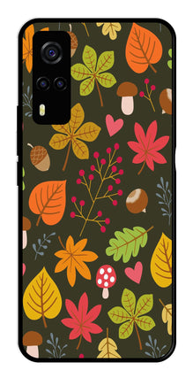 Leaves Design Metal Mobile Case for Vivo Y53s