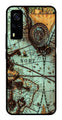 Map Design Metal Mobile Case for Vivo Y53s   (Design No -54)