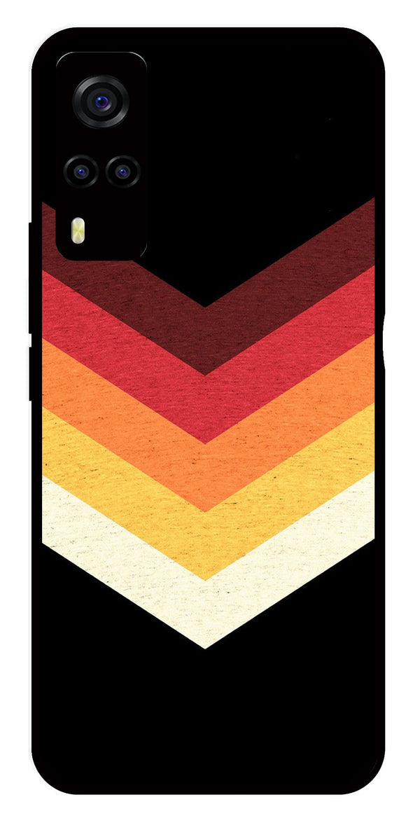 MultiColor Arrow Metal Mobile Case for Vivo Y55s   (Design No -04)