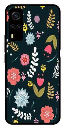 Floral Pattern2 Metal Mobile Case for Vivo Y55s