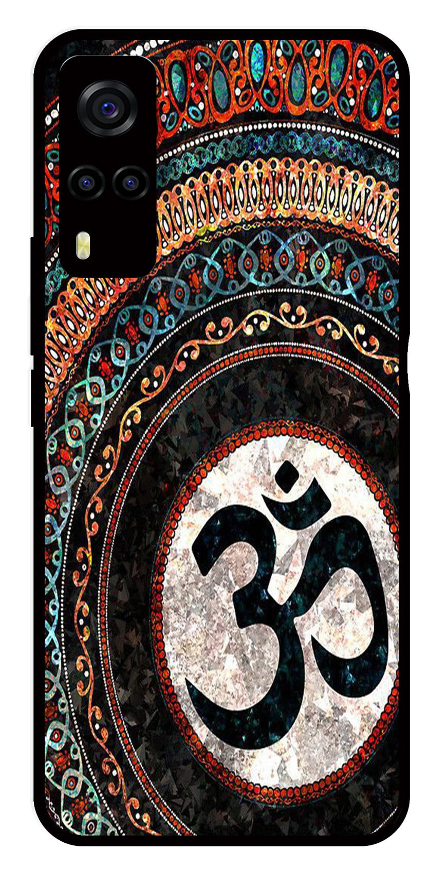 Oum Design Metal Mobile Case for Vivo Y55s   (Design No -15)