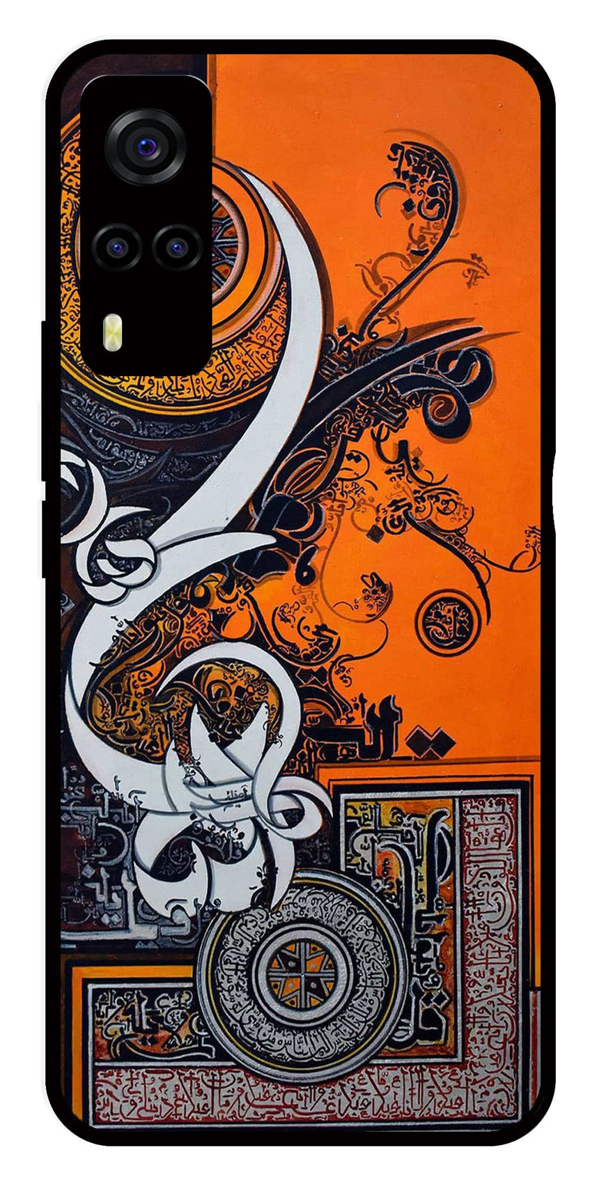 Qalander Art Metal Mobile Case for Vivo Y55s   (Design No -16)