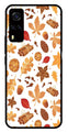 Autumn Leaf Metal Mobile Case for Vivo Y55s   (Design No -19)