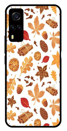 Autumn Leaf Metal Mobile Case for Vivo Y55s