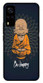 Be Happy Metal Mobile Case for Vivo Y55s   (Design No -27)