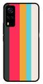 Muted Rainbow Metal Mobile Case for Vivo Y55s   (Design No -31)