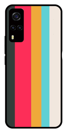 Muted Rainbow Metal Mobile Case for Vivo Y55s