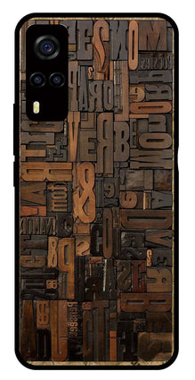 Alphabets Metal Mobile Case for Vivo Y55s