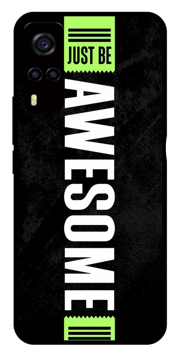 Awesome Metal Mobile Case for Vivo Y55s   (Design No -33)