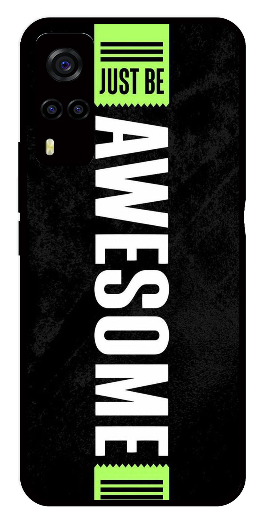 Awesome Metal Mobile Case for Vivo Y55s   (Design No -33)