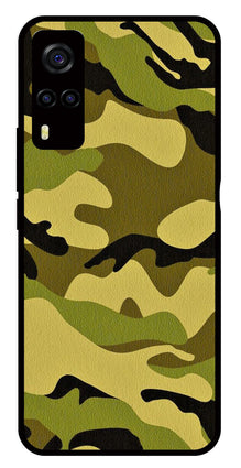 Army Pattern Metal Mobile Case for Vivo Y55s