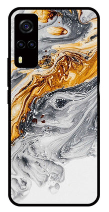 Marble Pattern Metal Mobile Case for Vivo Y55s