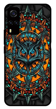 Owl Pattern Metal Mobile Case for Vivo Y55s