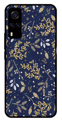Floral Pattern  Metal Mobile Case for Vivo Y55s
