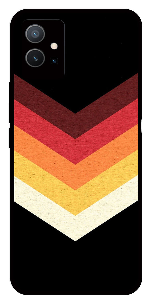 MultiColor Arrow Metal Mobile Case for Vivo Y33s 5G   (Design No -04)