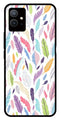 Colorful Feathers Metal Mobile Case for Vivo Y55   (Design No -06)