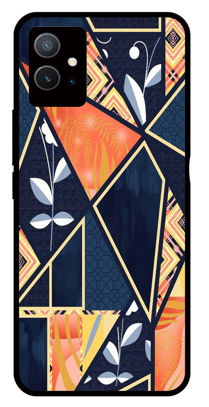 Marble Design Metal Mobile Case for Vivo Y33s 5G   (Design No -07)