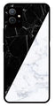 Black White Marble Design Metal Mobile Case for Vivo Y55   (Design No -09)