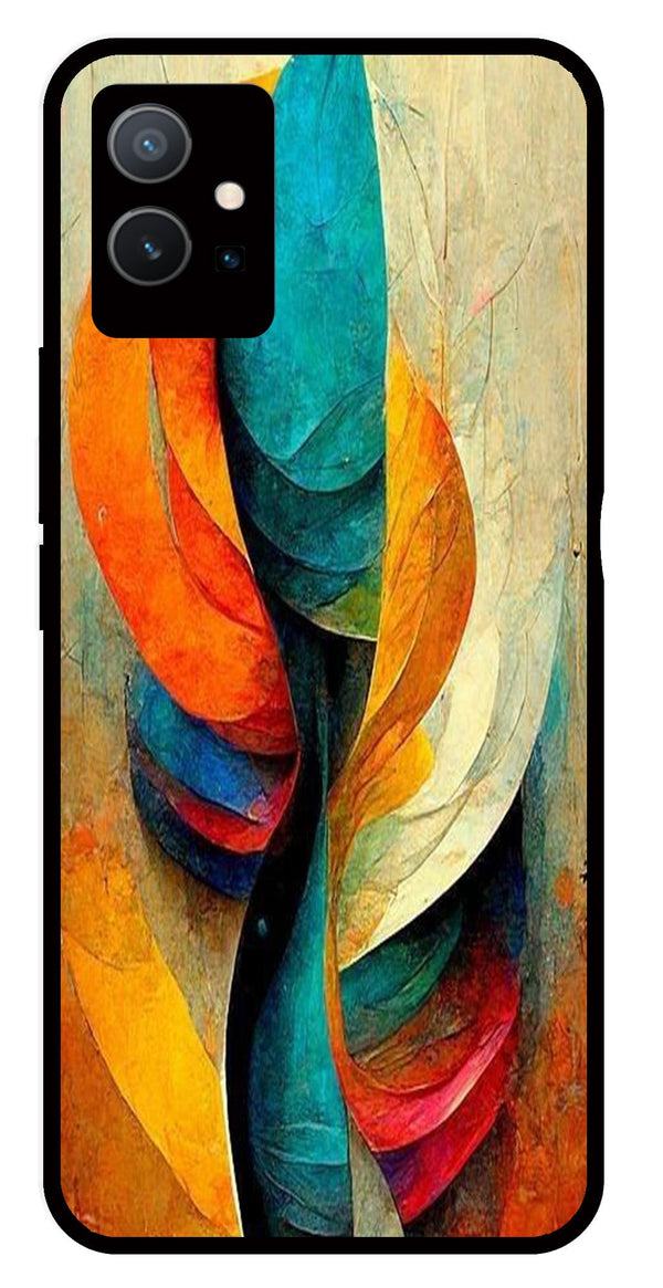 Modern Art Metal Mobile Case for Vivo Y33s 5G   (Design No -11)