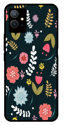 Floral Pattern2 Metal Mobile Case for Vivo Y33s 5G