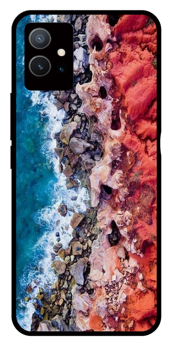 Sea Shore Metal Mobile Case for Vivo Y33s 5G   (Design No -18)