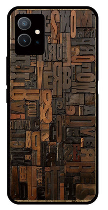 Alphabets Metal Mobile Case for Vivo Y33s 5G