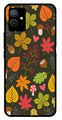 Leaves Design Metal Mobile Case for Vivo Y55   (Design No -51)
