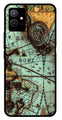 Map Design Metal Mobile Case for Vivo Y55   (Design No -54)