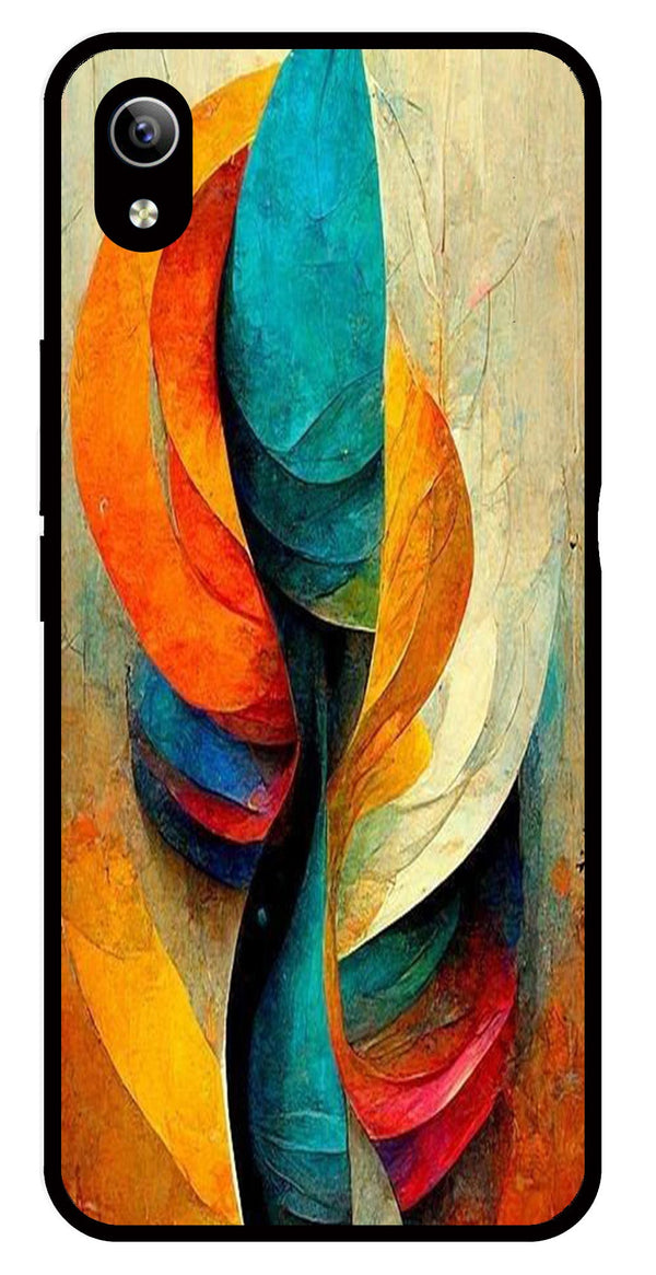 Modern Art Metal Mobile Case for Vivo Y90   (Design No -11)