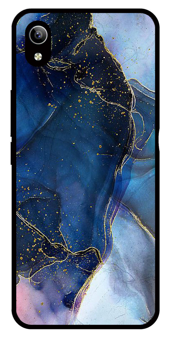 Blue Marble Metal Mobile Case for Vivo Y90   (Design No -34)