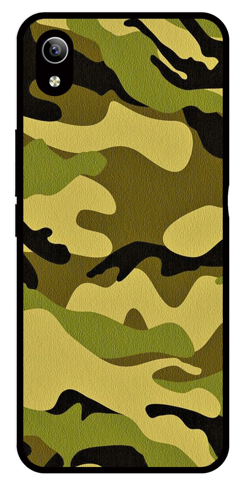 Army Pattern Metal Mobile Case for Vivo Y90   (Design No -35)