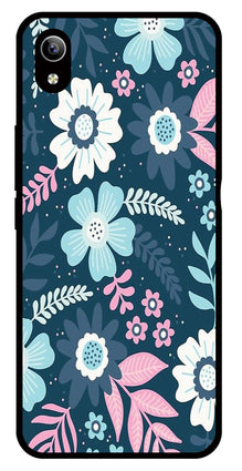 Flower Leaves Design Metal Mobile Case for Vivo Y91i