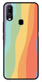 Muted Rainbow Metal Mobile Case for Vivo Y91   (Design No -02)