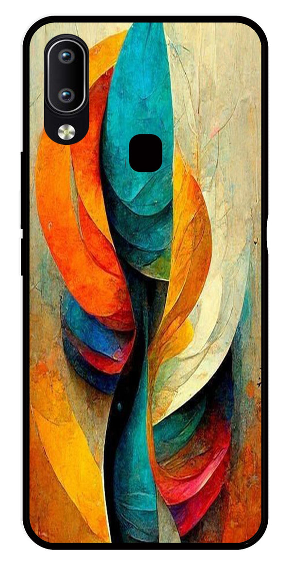 Modern Art Metal Mobile Case for Vivo Y91   (Design No -11)