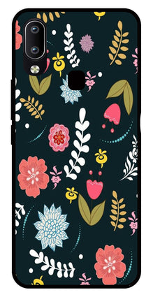 Floral Pattern2 Metal Mobile Case for Vivo Y91