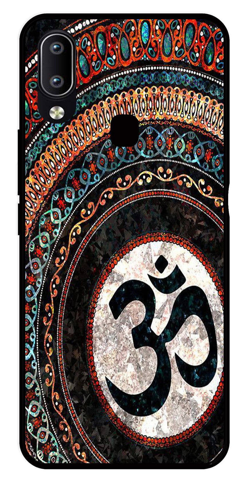 Oum Design Metal Mobile Case for Vivo Y91   (Design No -15)