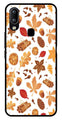 Autumn Leaf Metal Mobile Case for Vivo Y91   (Design No -19)