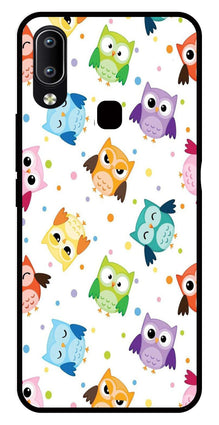 Owls Pattern Metal Mobile Case for Vivo Y91