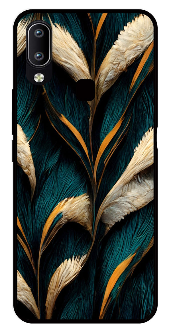 Feathers Metal Mobile Case for Vivo Y95   (Design No -30)