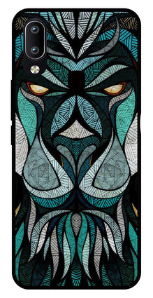 Lion Pattern Metal Mobile Case for Vivo Y91