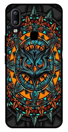 Owl Pattern Metal Mobile Case for Vivo Y91