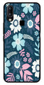 Flower Leaves Design Metal Mobile Case for Vivo Y91   (Design No -50)