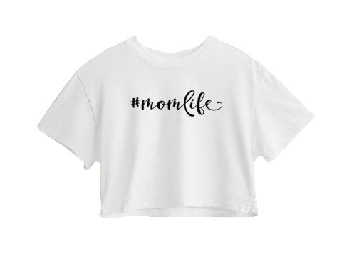 #Momlife Crop Top