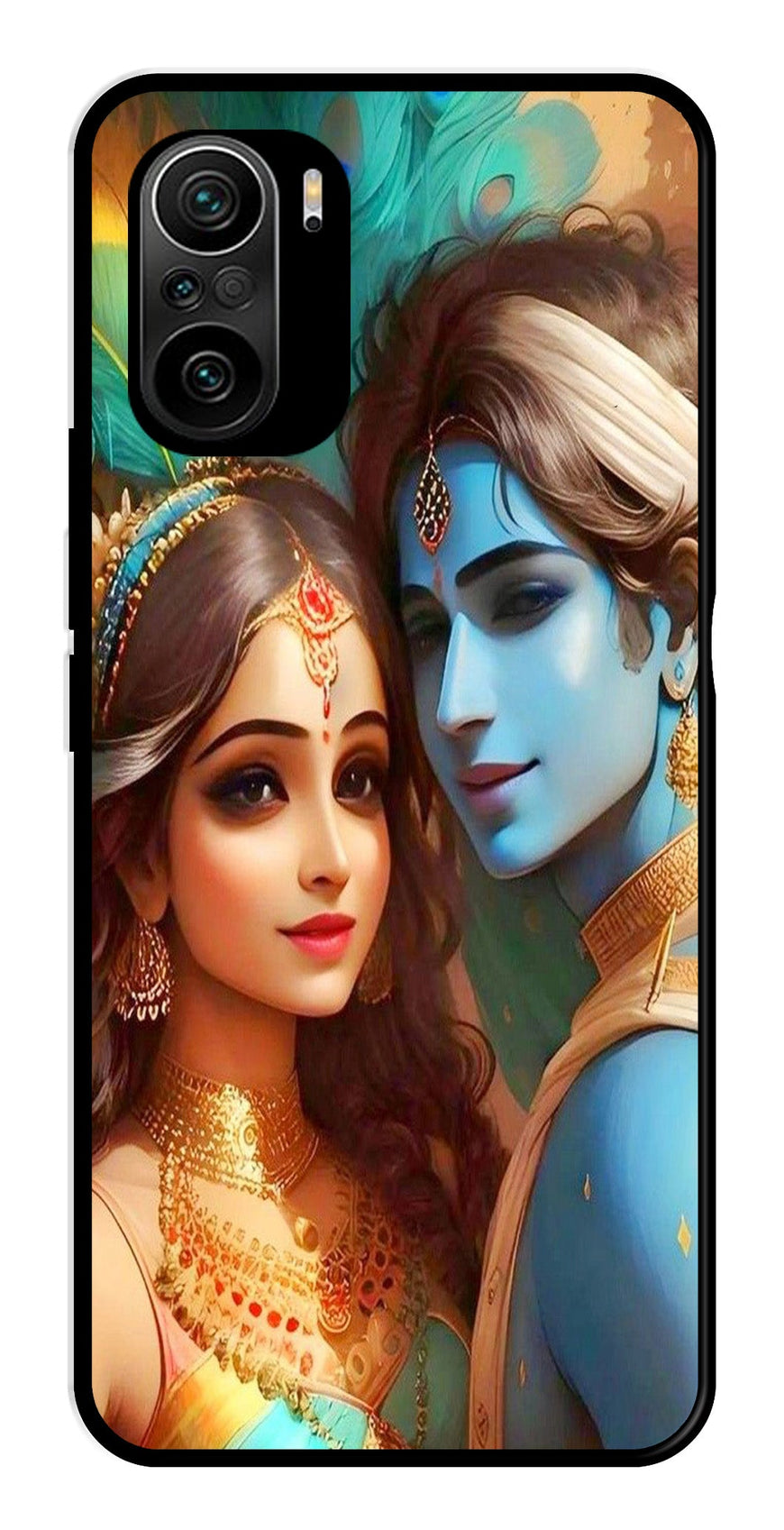 Lord Radha Krishna Metal Mobile Case for Xiaomi 11X   (Design No -01)
