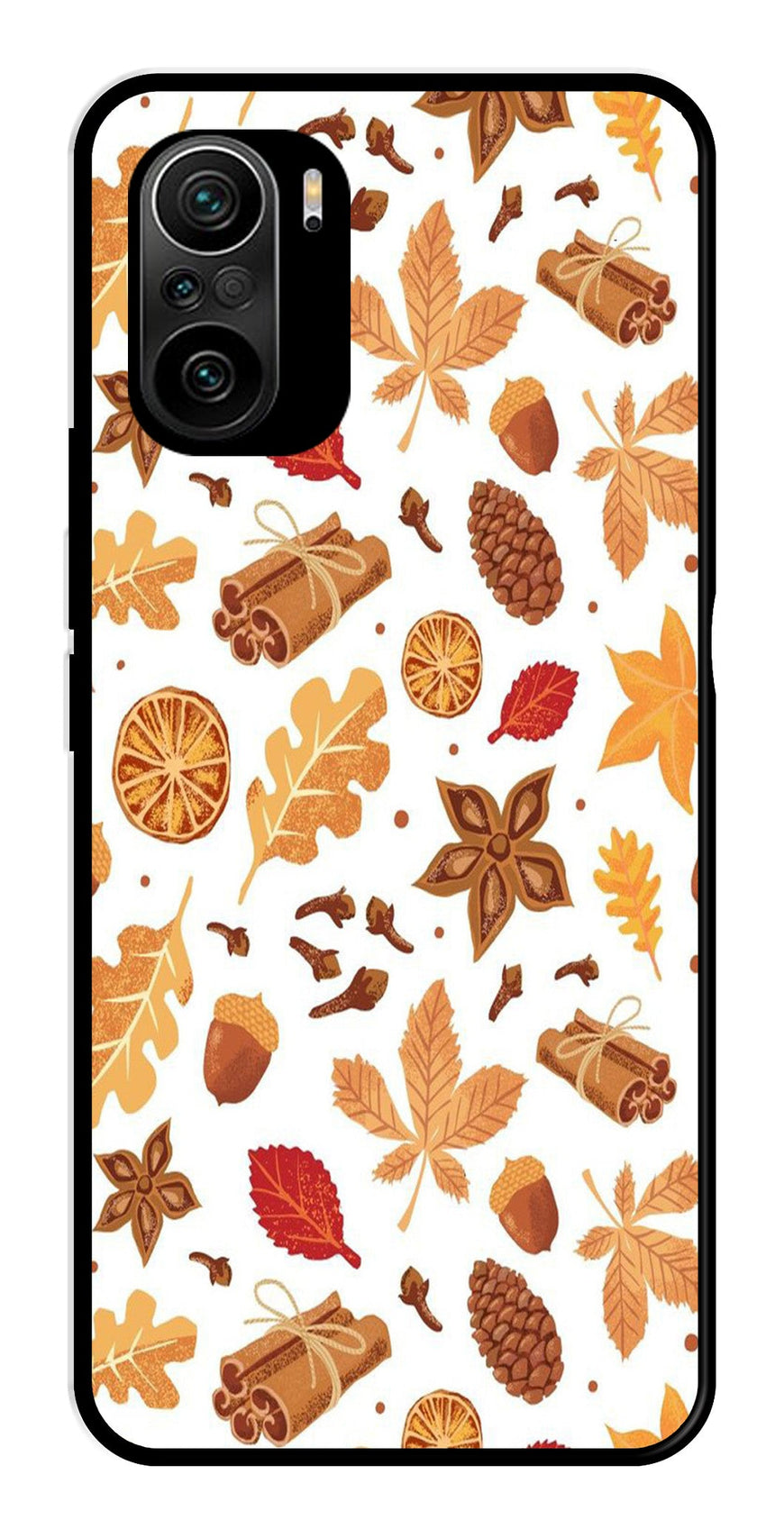 Autumn Leaf Metal Mobile Case for Xiaomi 11X   (Design No -19)