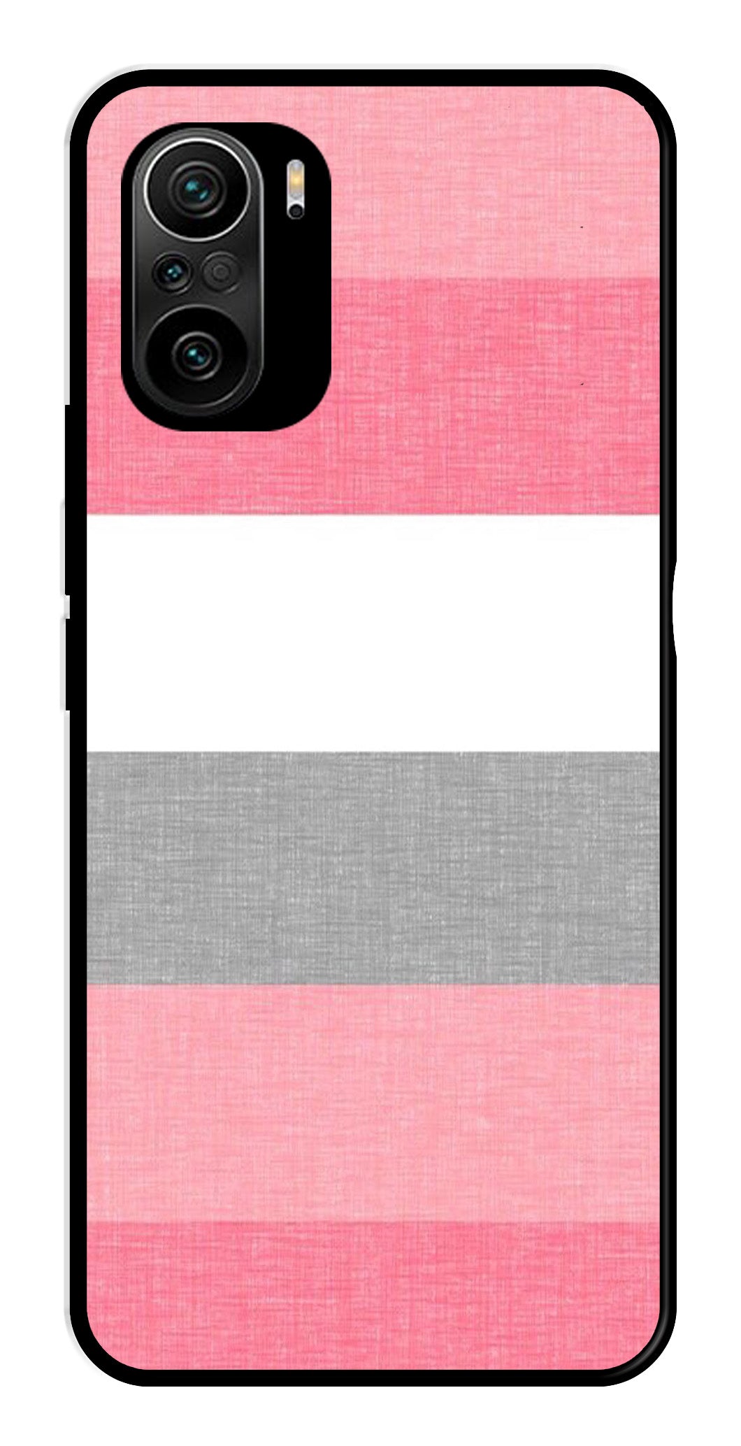 Pink Pattern Metal Mobile Case for Xiaomi 11X   (Design No -23)