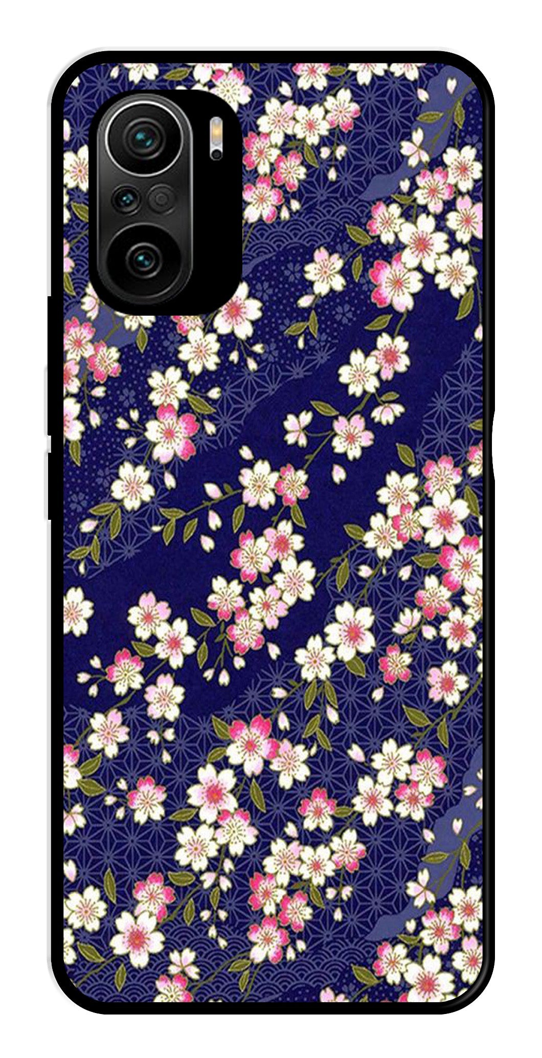 Flower Design Metal Mobile Case for Xiaomi 11X   (Design No -25)
