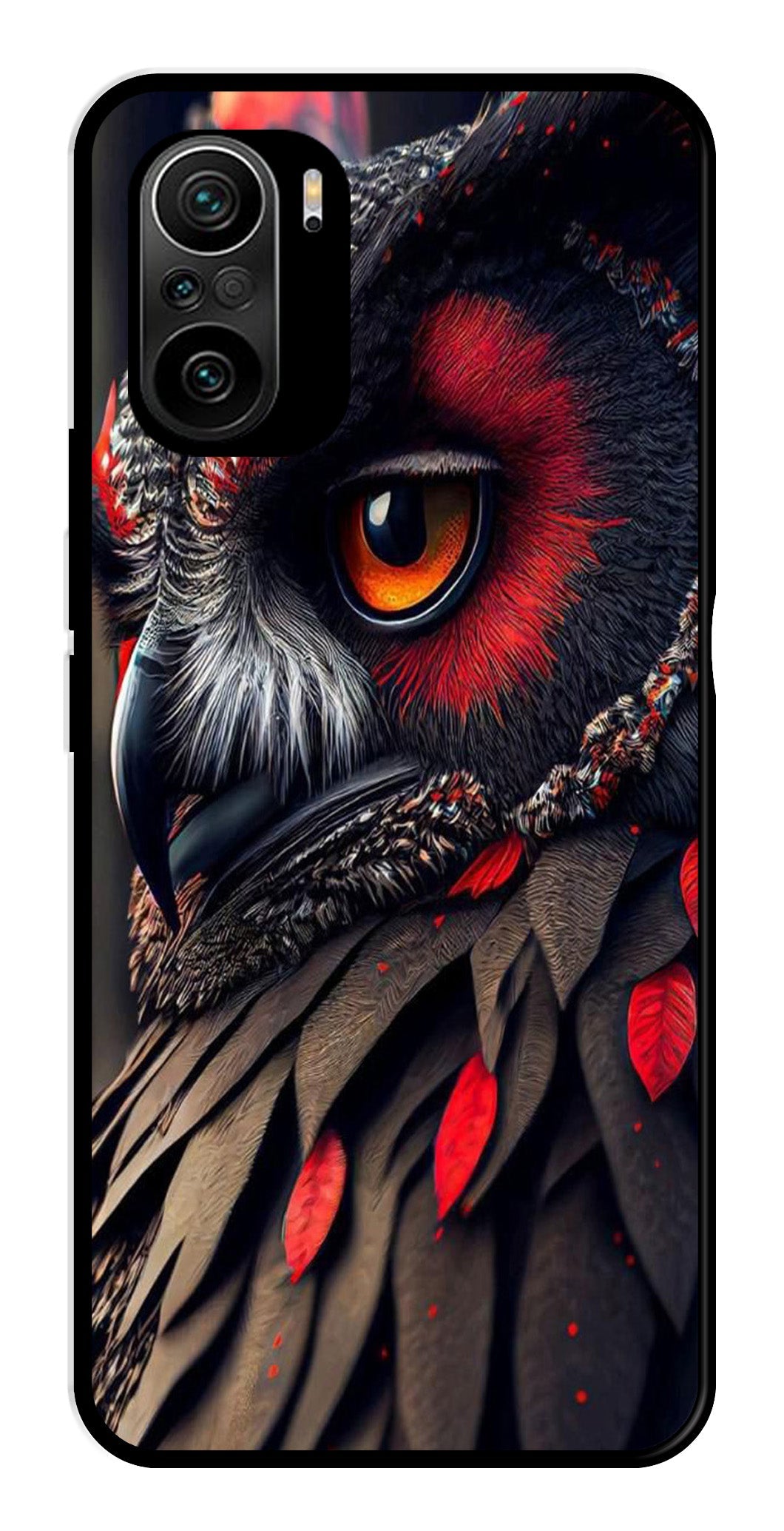 Owl Design Metal Mobile Case for Xiaomi 11X   (Design No -26)